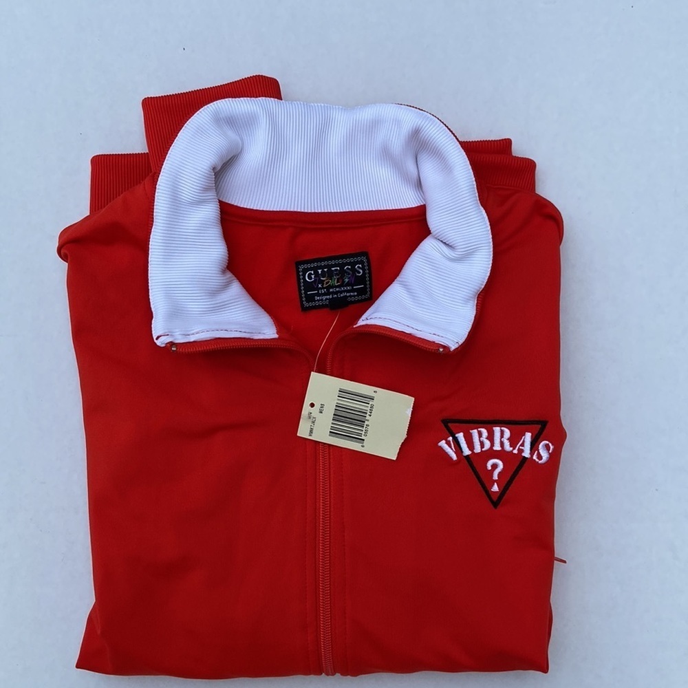New GUESS GUESS x J Balvin Vibras Logo Track Jacket SZ M - Picture 6 of 12
